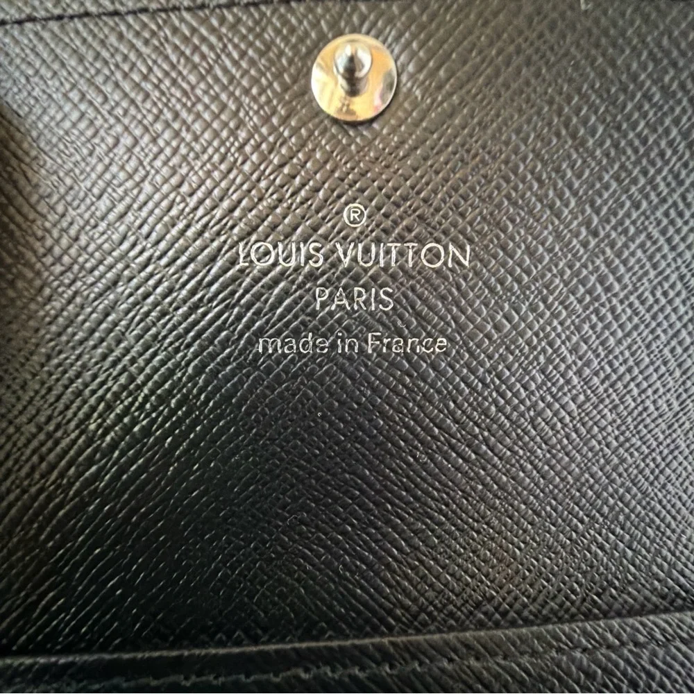 Louis Vuitton Damier Graphite 6 Key Holder Canvas Silver Metal Wallet AUTHENTIC